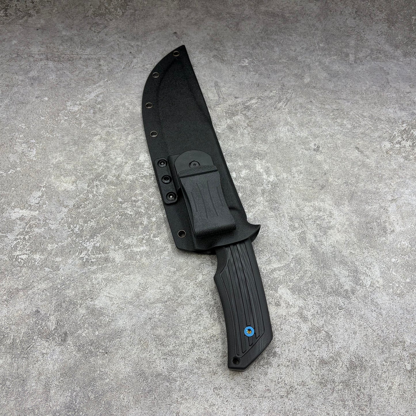 MieBa DC53 Steel Lightening Coated Fixed Blade Hunting Knife Outdoor