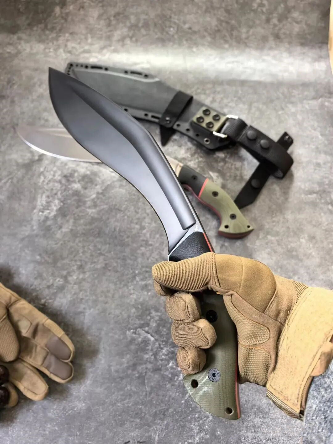 HJF Mad Ox Kukri Tactical DC53 Steel Fixed Blade Knife