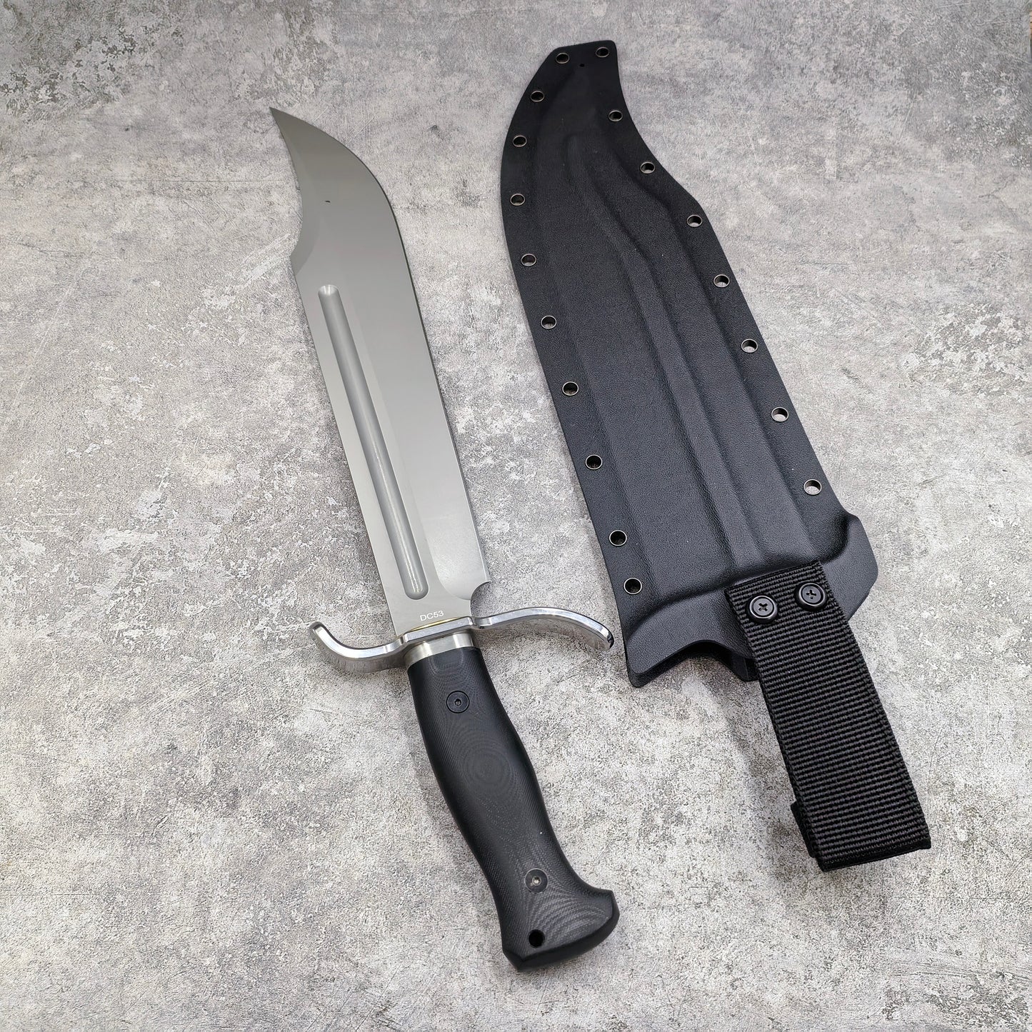 Bison ZhanRen Tactical DC53 Steel Fixed Blade Knife Bowie Knife