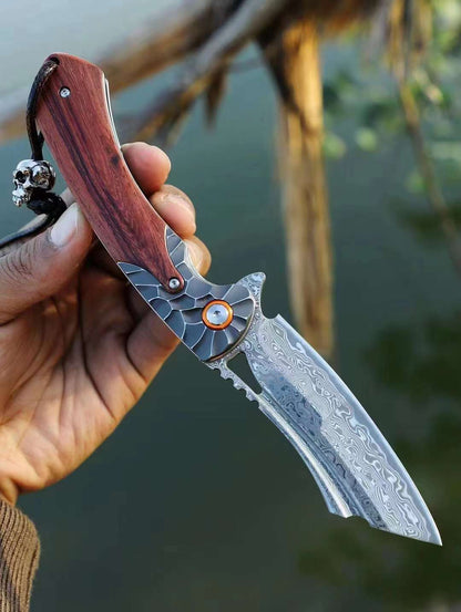 Cloud Wing VG10 Damascus Folding Knife