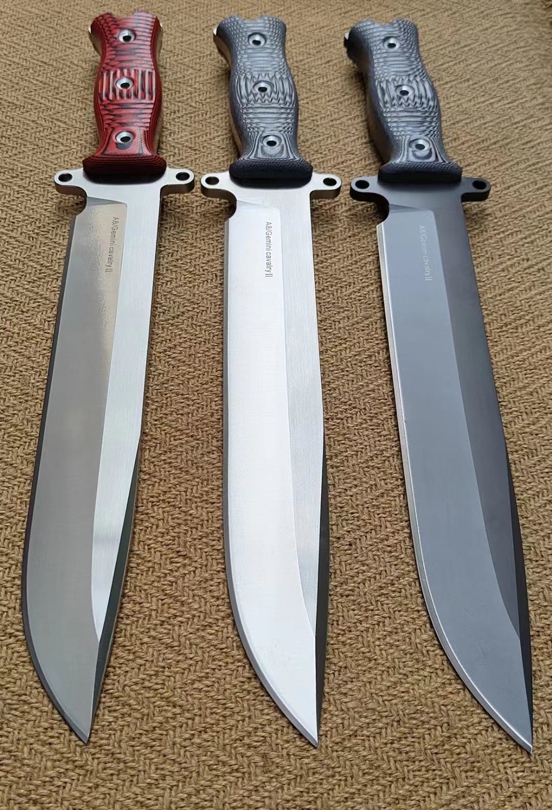 Gemini Cavalry Bolte A8 Steel Fixed Blade Bowie Knife