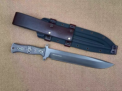 Gemini Cavalry Bolte A8 Steel Fixed Blade Bowie Knife