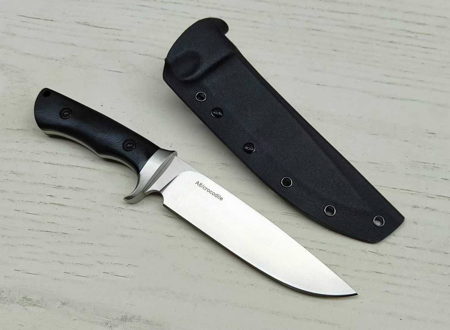 Bolte Crocodile Bowie Knife A8 Steel Fixed Blade Knife