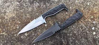 PSRK FM918 / CPM-3V Steel Dagger Double Blade Knife