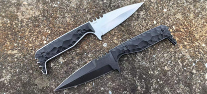 PSRK FM918 / CPM-3V Steel Dagger Double Blade Knife