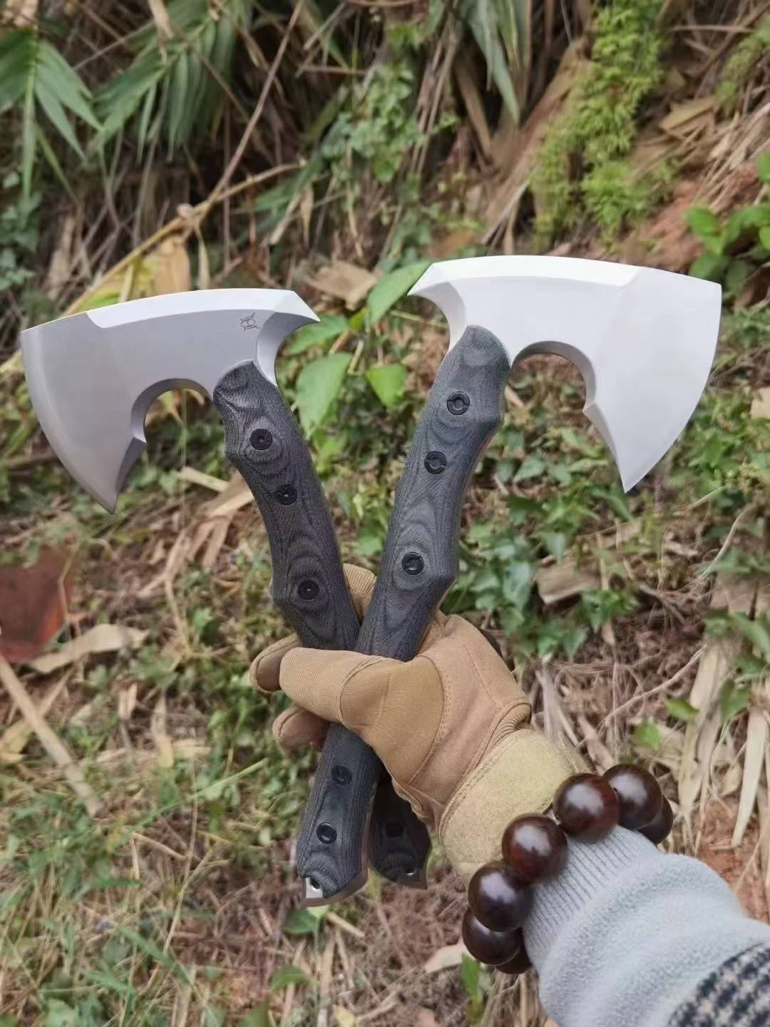 HJF Full Tang DC53 Steel Tactical Axe