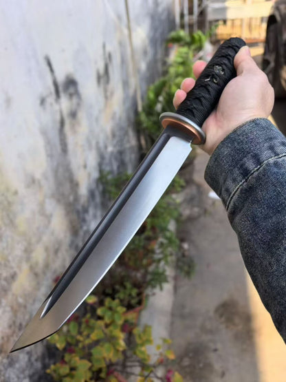 HJF War Tiger Samurai Knife DC53 Steel Fixed Blade Knife