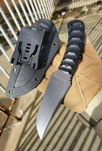 HJF Tactical DC53 Steel Fixed Blade Knife