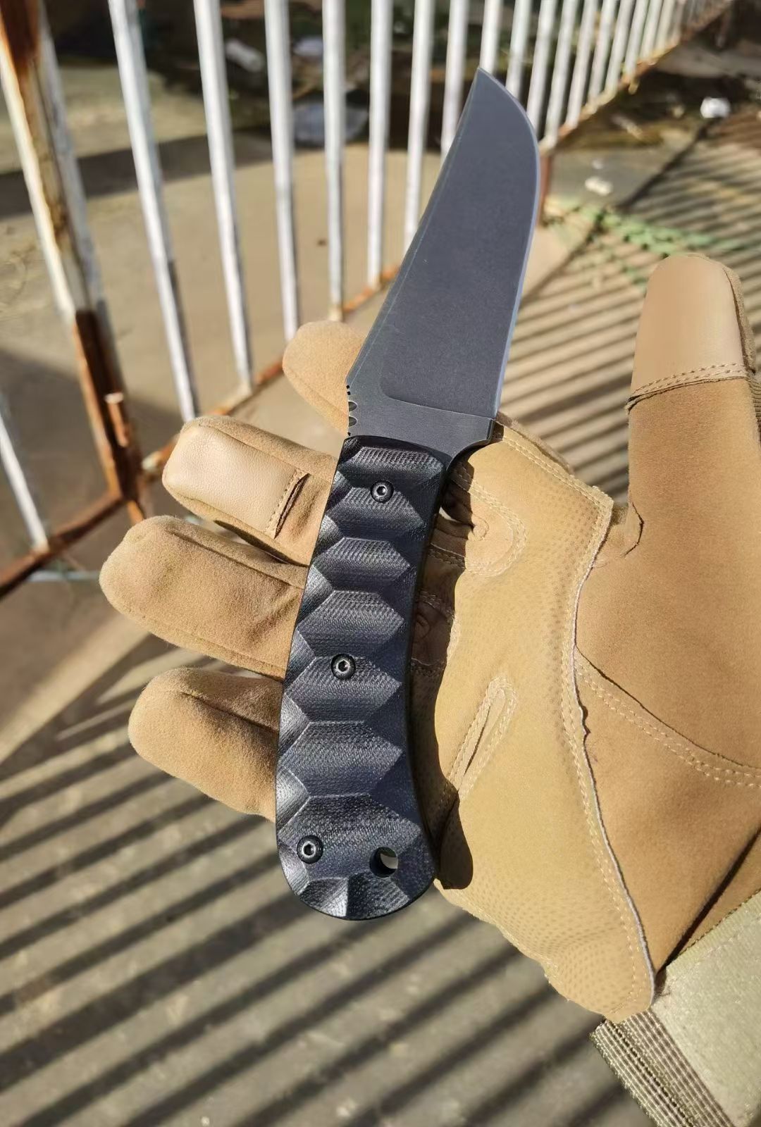 HJF Tactical DC53 Steel Fixed Blade Knife