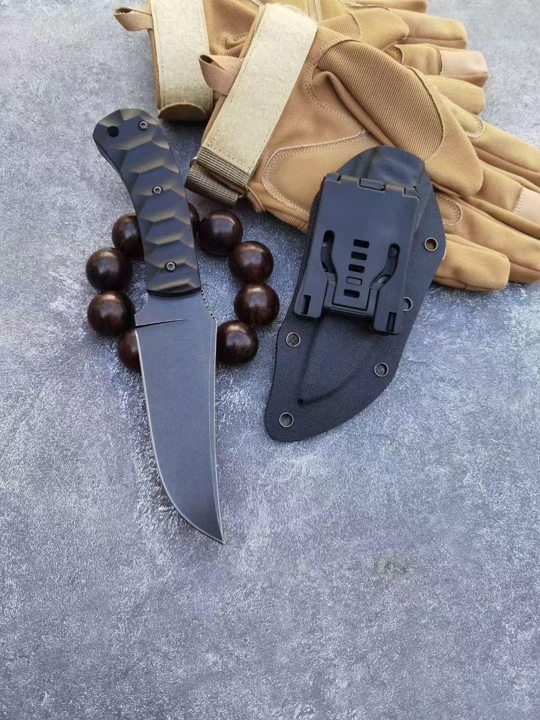 HJF Tactical DC53 Steel Fixed Blade Knife