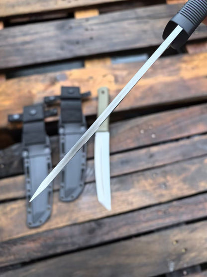 HJF Scout Tactical SLD Sandwich Steel Fixed Blade Knife