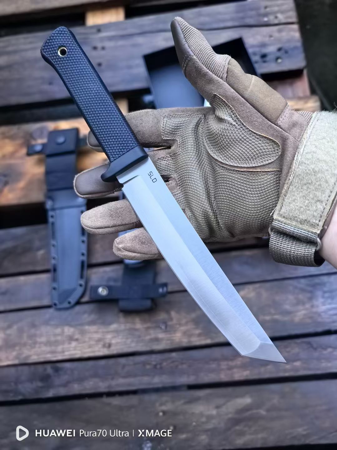 HJF Scout Tactical SLD Sandwich Steel Fixed Blade Knife