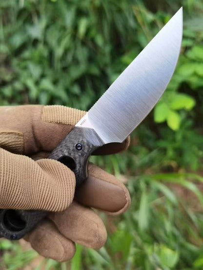 HJF Small M390 Steel Fixed Blade Knife