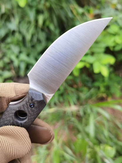 HJF Small M390 Steel Fixed Blade Knife