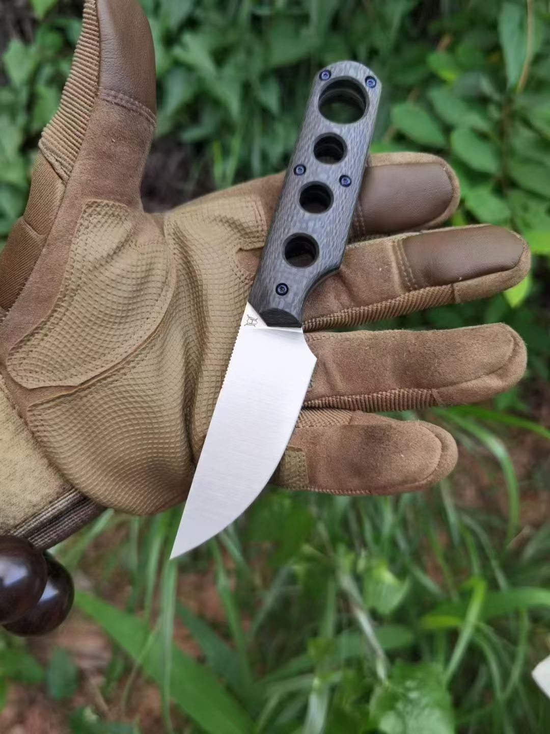 HJF Small M390 Steel Fixed Blade Knife