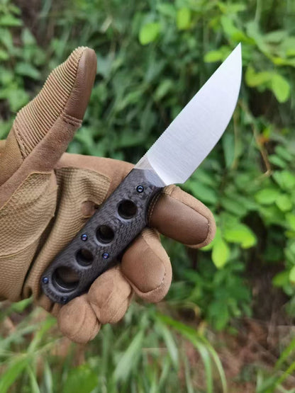 HJF Small M390 Steel Fixed Blade Knife