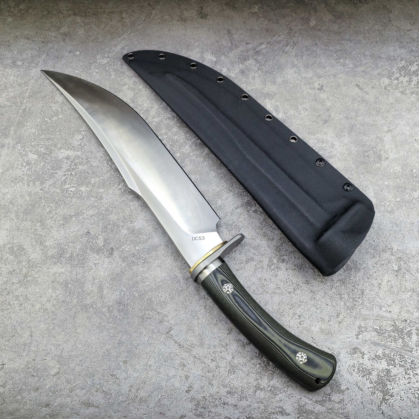 Reclusedge Tactical DC53 Steel Fixed Blade Knife Bowie Knife