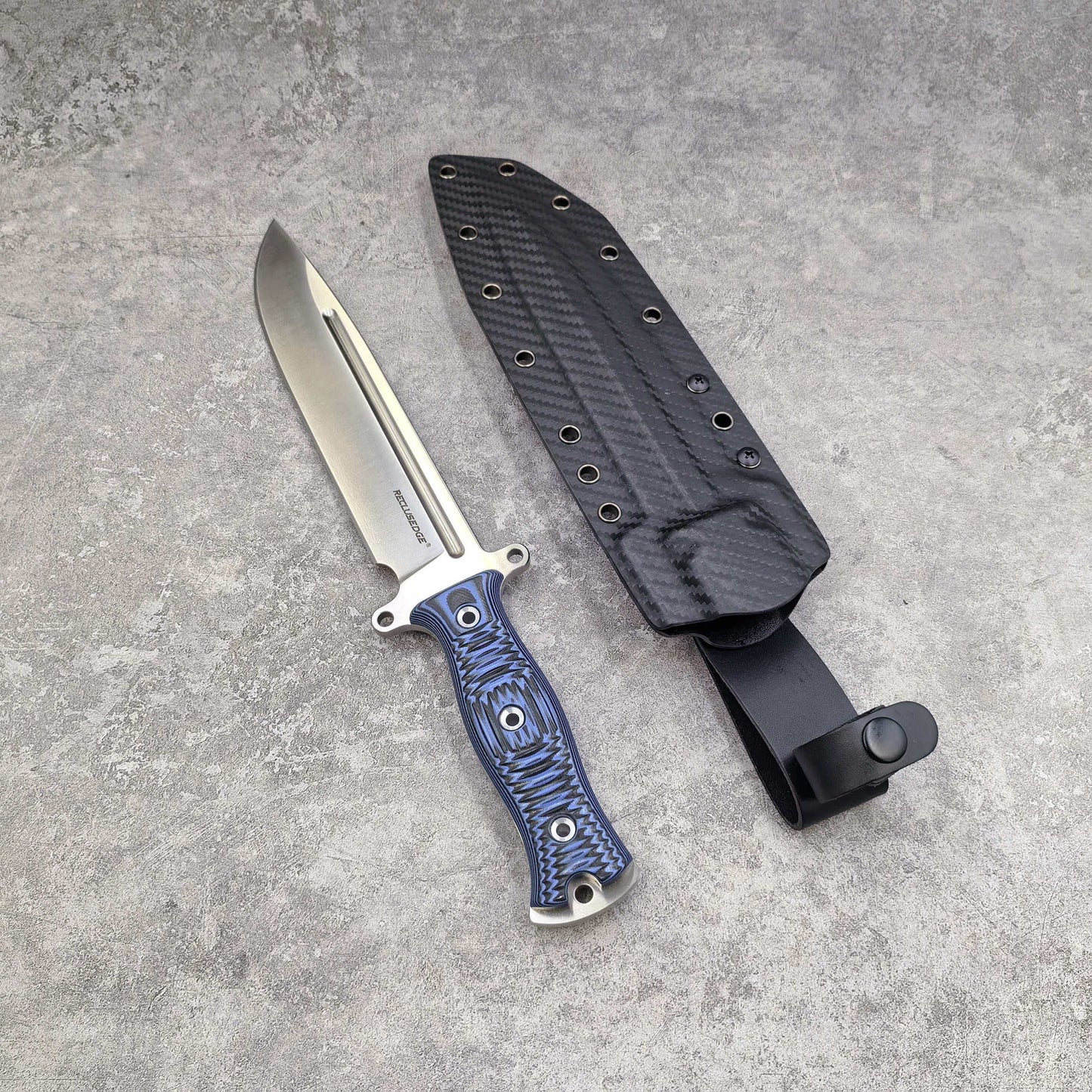 Reclusedge Light Gemini A8 Steel G10 Handle Fixe Blade Bowie Knife