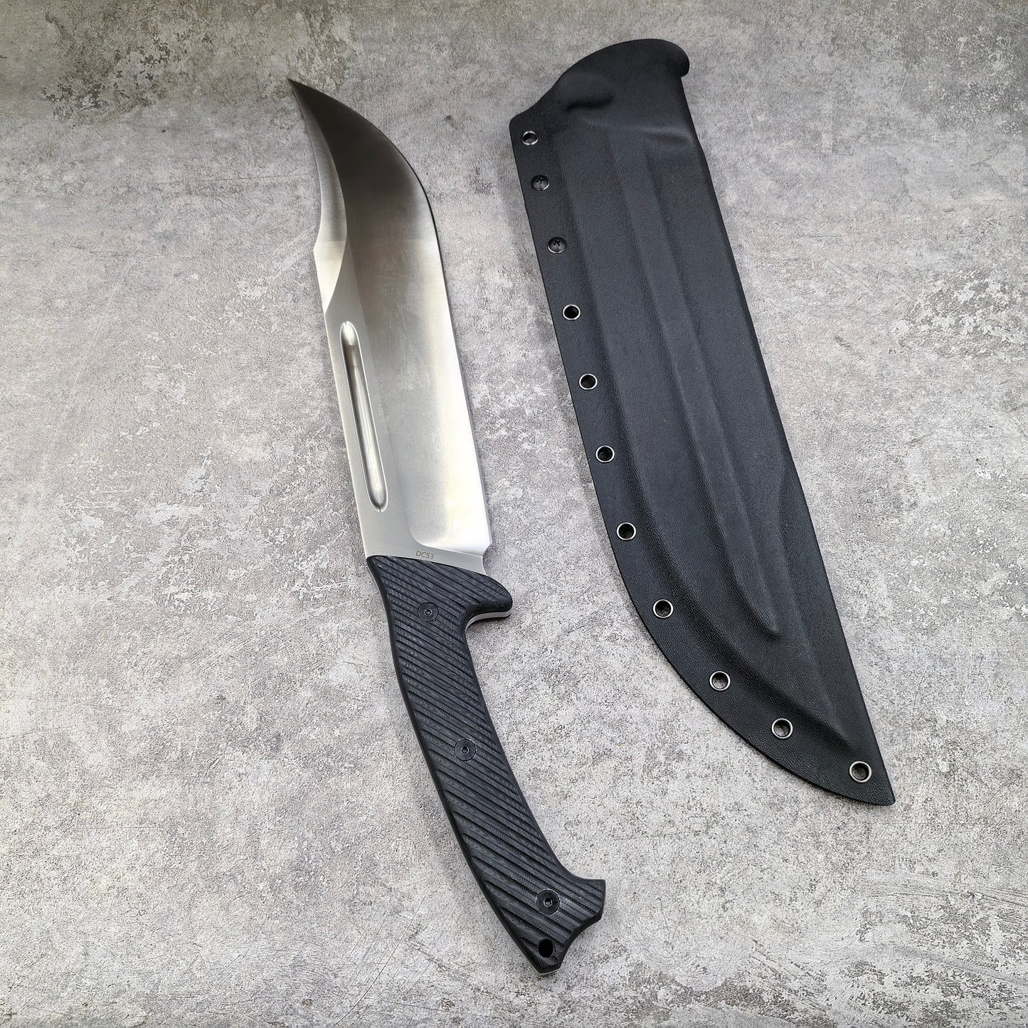 Reclusedge TuShen Tactical DC53 Steel Fixed Blade Knife Bowie Knife