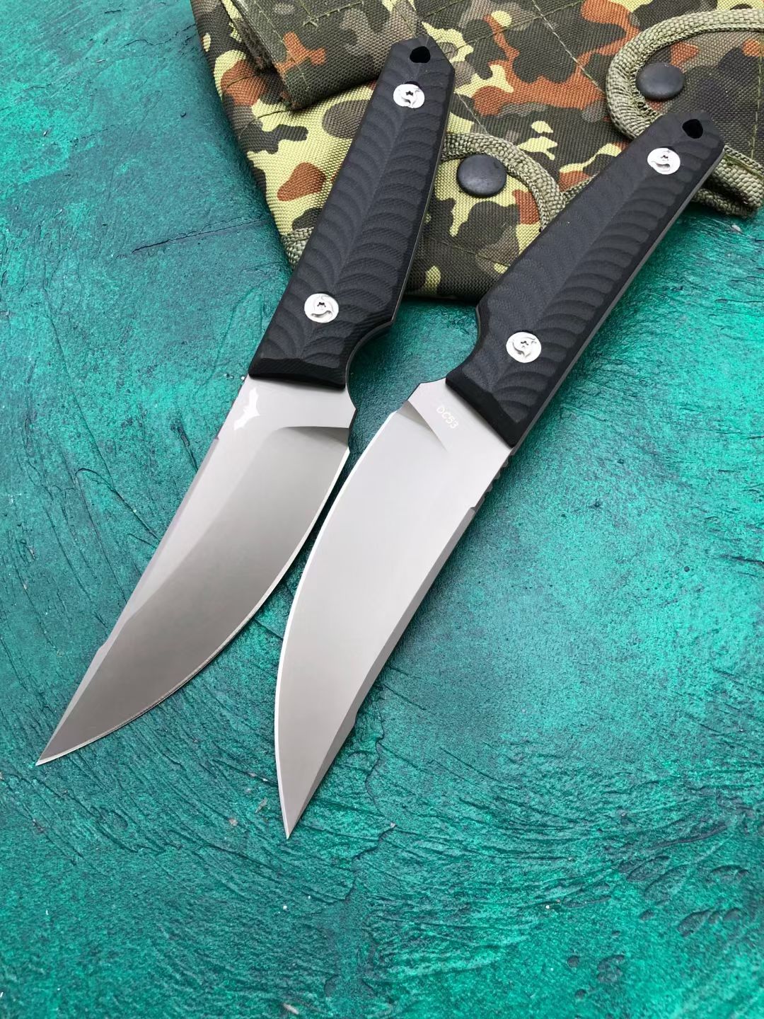 HeiSha DC53 Steel Outdoor Small Fixed Blade Knife