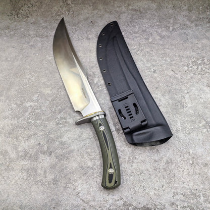 Reclusedge Tactical DC53 Steel Fixed Blade Knife Bowie Knife