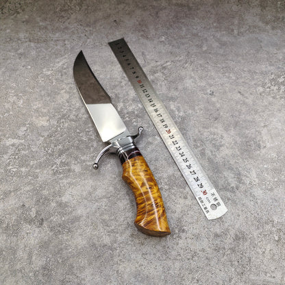 Reclusedge  Mirror Light Surface DC53 Steel Fixed Blade Knife Bowie Knife For Collection
