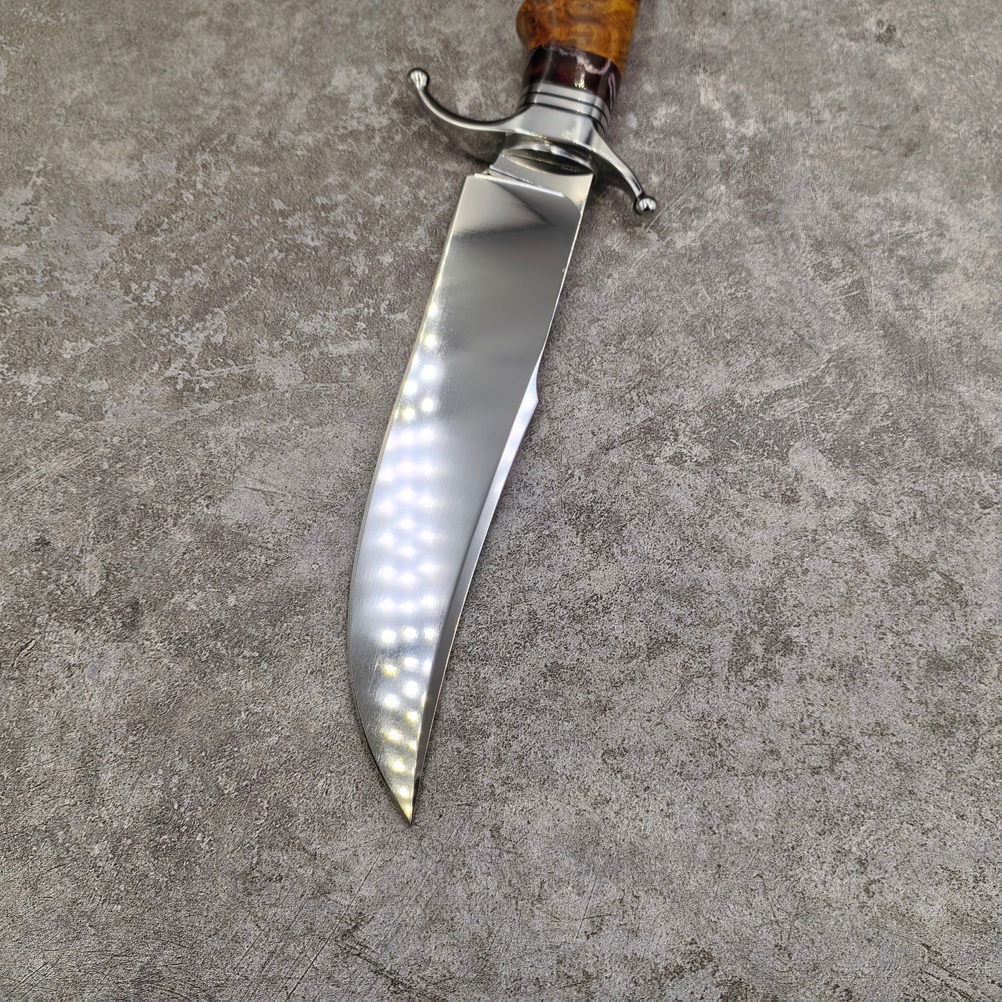Reclusedge  Mirror Light Surface DC53 Steel Fixed Blade Knife Bowie Knife For Collection