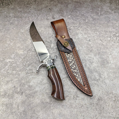 Reclusedge  Mirror Light Surface DC53 Steel Fixed Blade Knife Bowie Knife For Collection