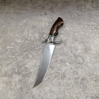 Reclusedge  Mirror Light Surface DC53 Steel Fixed Blade Knife Bowie Knife For Collection