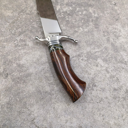 Reclusedge  Mirror Light Surface DC53 Steel Fixed Blade Knife Bowie Knife For Collection