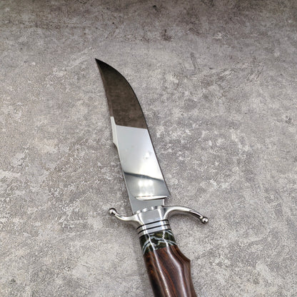 Reclusedge  Mirror Light Surface DC53 Steel Fixed Blade Knife Bowie Knife For Collection