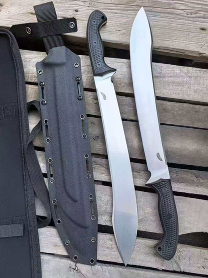 HJF Eggplant DC53 Steel G10 Handle Outdoor Fixed Blade Bushcraft Knife