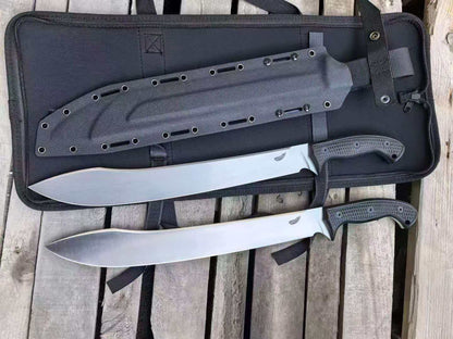 HJF Eggplant DC53 Steel G10 Handle Outdoor Fixed Blade Bushcraft Knife