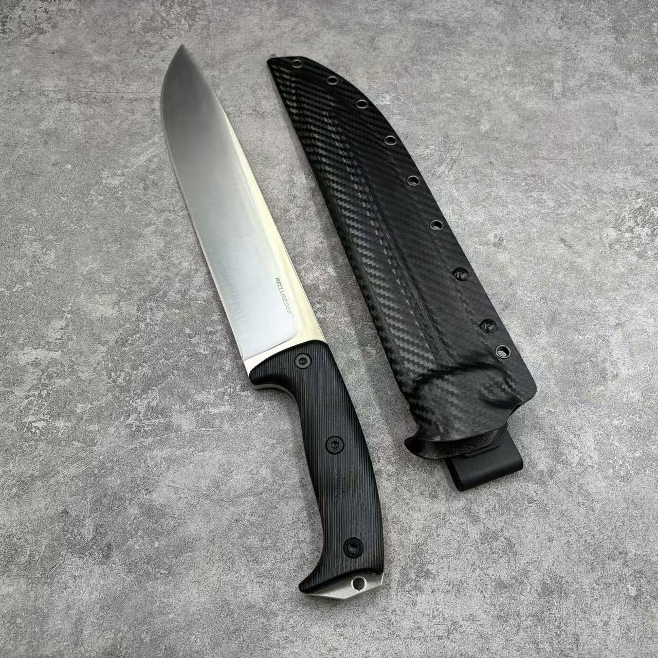 Reclusedge Tactical A8 Steel Fixed Blade Knife Bushcraft Knife