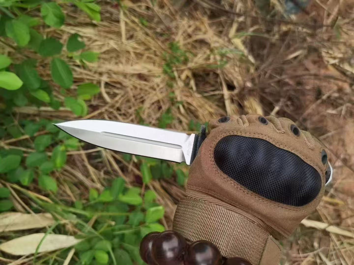 HJF Wilderness Leopard A8 Steel Dagger Fixed Blade Knife