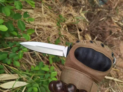 HJF Wilderness Leopard A8 Steel Dagger Fixed Blade Knife