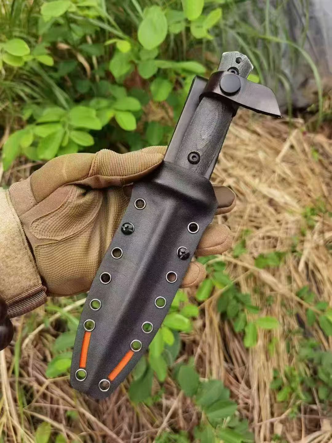 HJF Wilderness Leopard A8 Steel Dagger Fixed Blade Knife