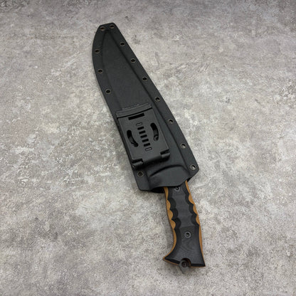 MiaoRen 14C28N Steel Titanium Coated Outdoor Fixed Blade Hunting Knife