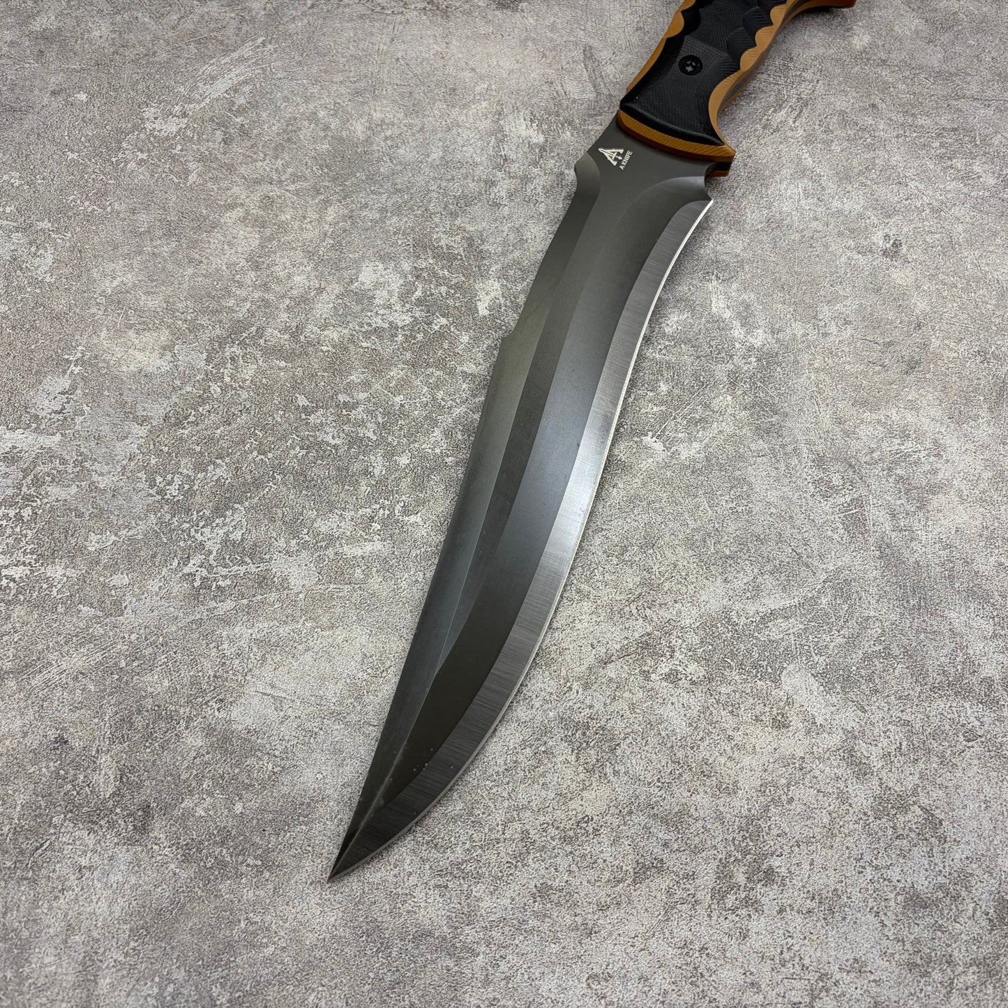 MiaoRen 14C28N Steel Titanium Coated Outdoor Fixed Blade Hunting Knife