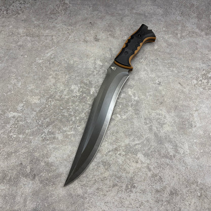 MiaoRen 14C28N Steel Titanium Coated Outdoor Fixed Blade Hunting Knife