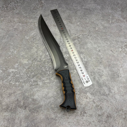 MiaoRen 14C28N Steel Titanium Coated Outdoor Fixed Blade Hunting Knife
