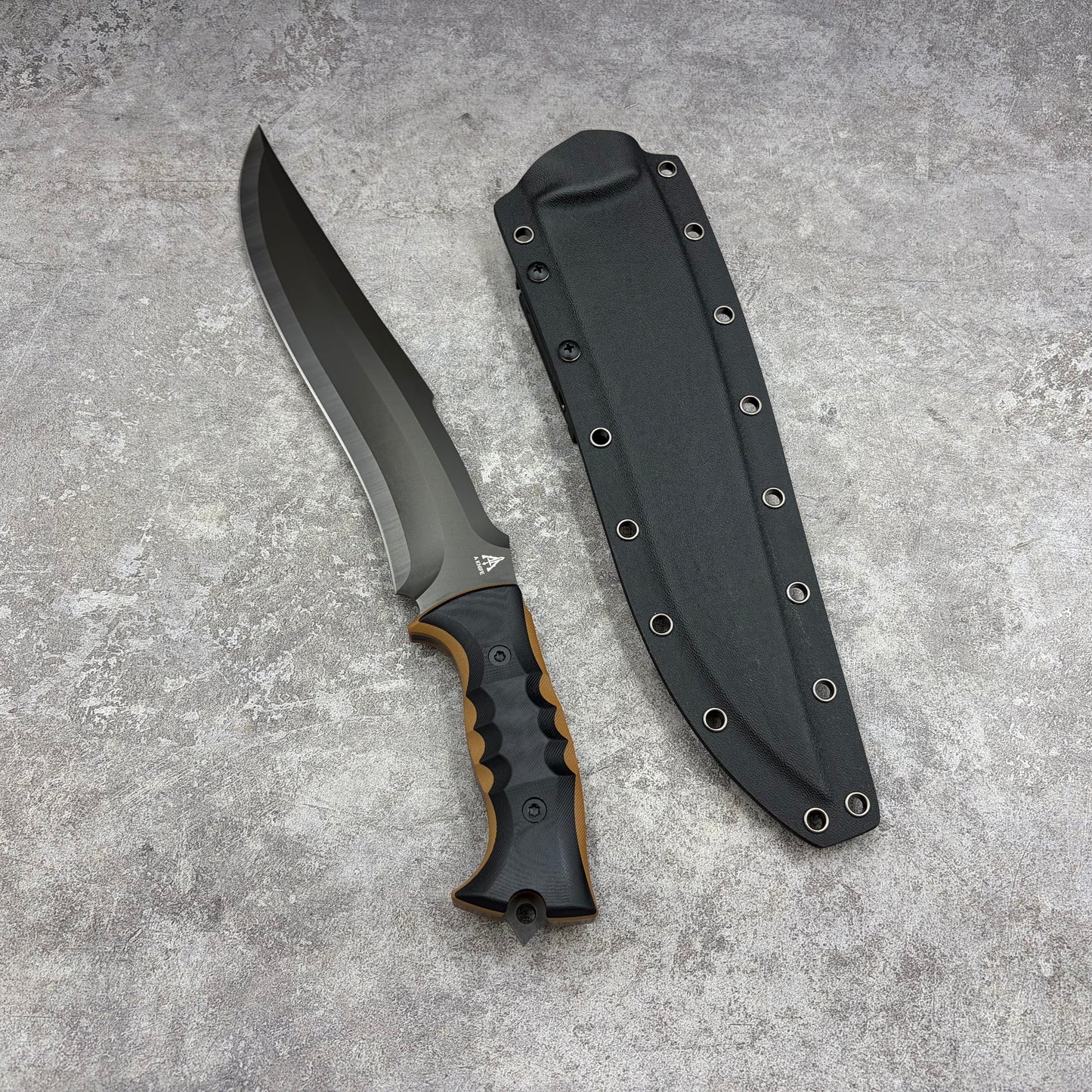 MiaoRen 14C28N Steel Titanium Coated Outdoor Fixed Blade Hunting Knife