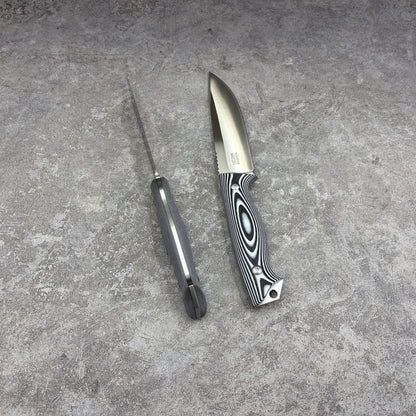 Reclusedge Dolphin 14C28N Steel G10 Handle Fixed Blade Bushcraft Knife