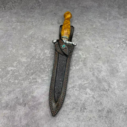Reclusedge Emperor Wooz Steel Dagger Fixed Blade Knife for Collection