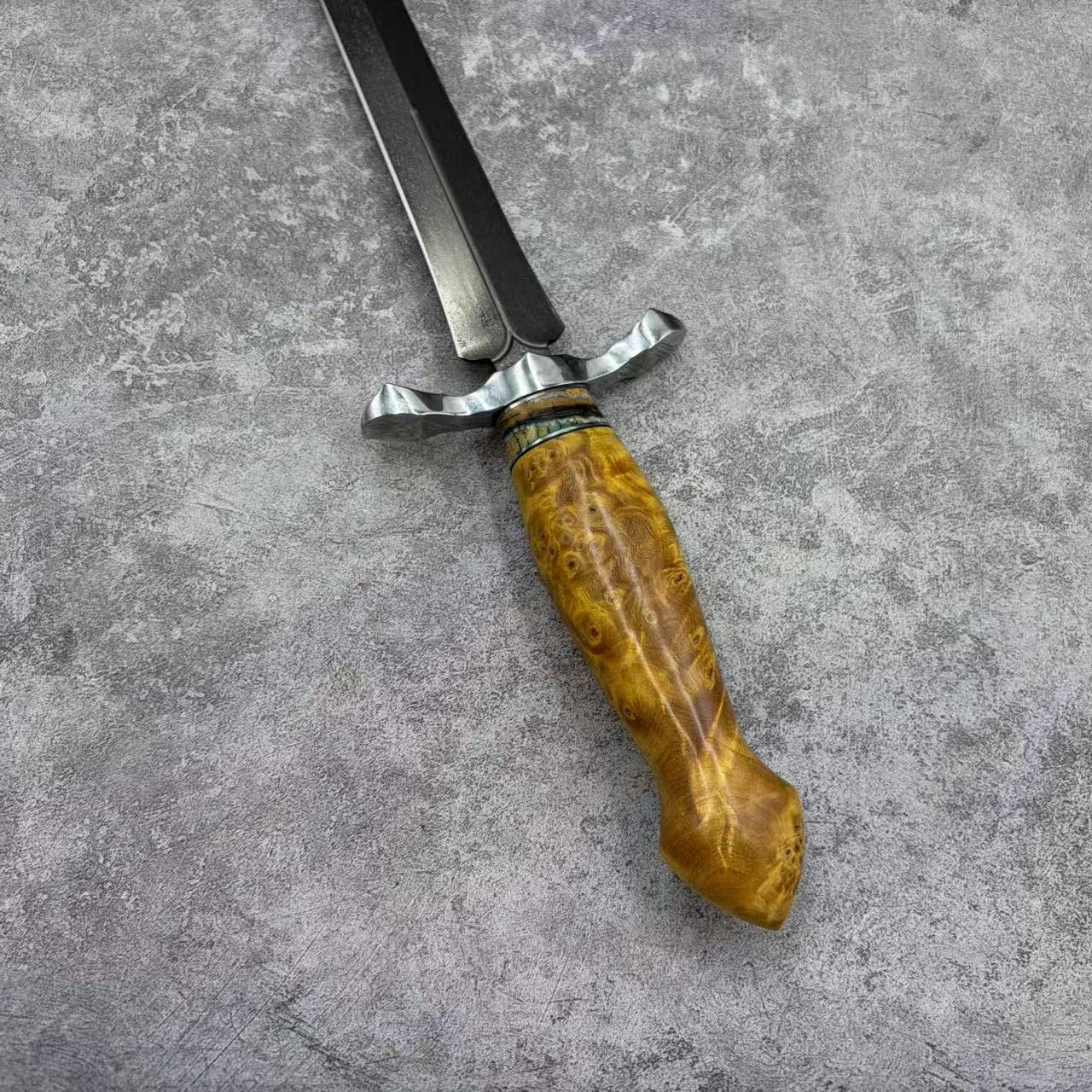 Reclusedge Emperor Wooz Steel Dagger Fixed Blade Knife for Collection