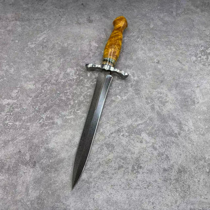 Reclusedge Emperor Wooz Steel Dagger Fixed Blade Knife for Collection
