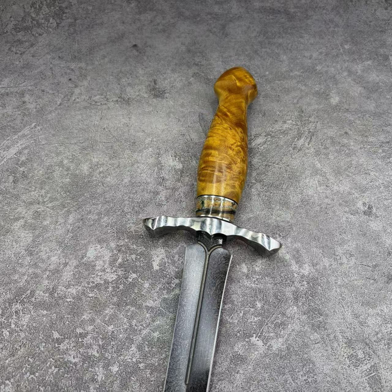 Reclusedge Emperor Wooz Steel Dagger Fixed Blade Knife for Collection