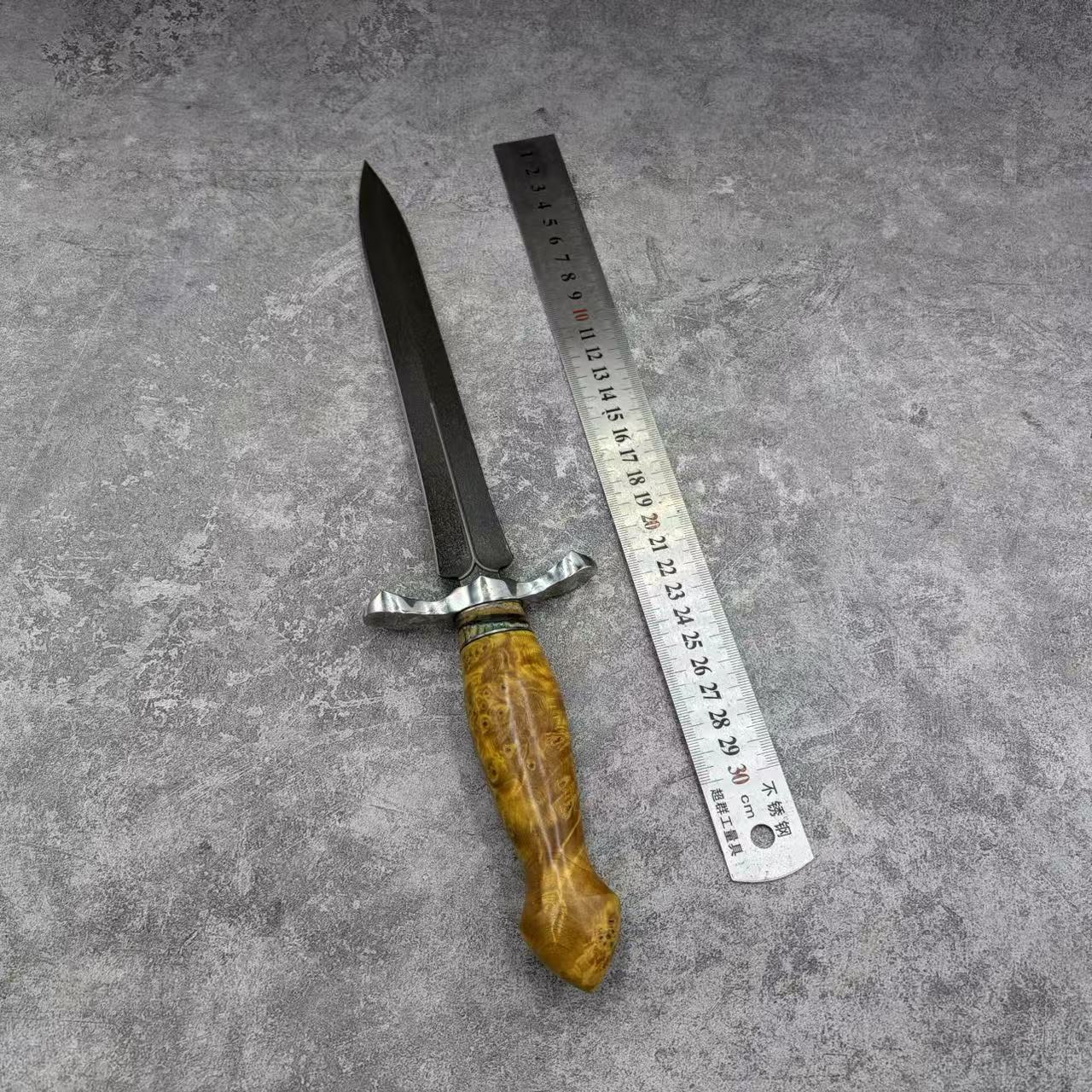 Reclusedge Emperor Wooz Steel Dagger Fixed Blade Knife for Collection