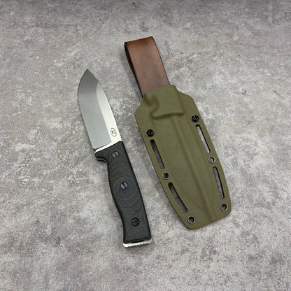 HJF A8 Steel Micarta Handle Fixed Blade Knife