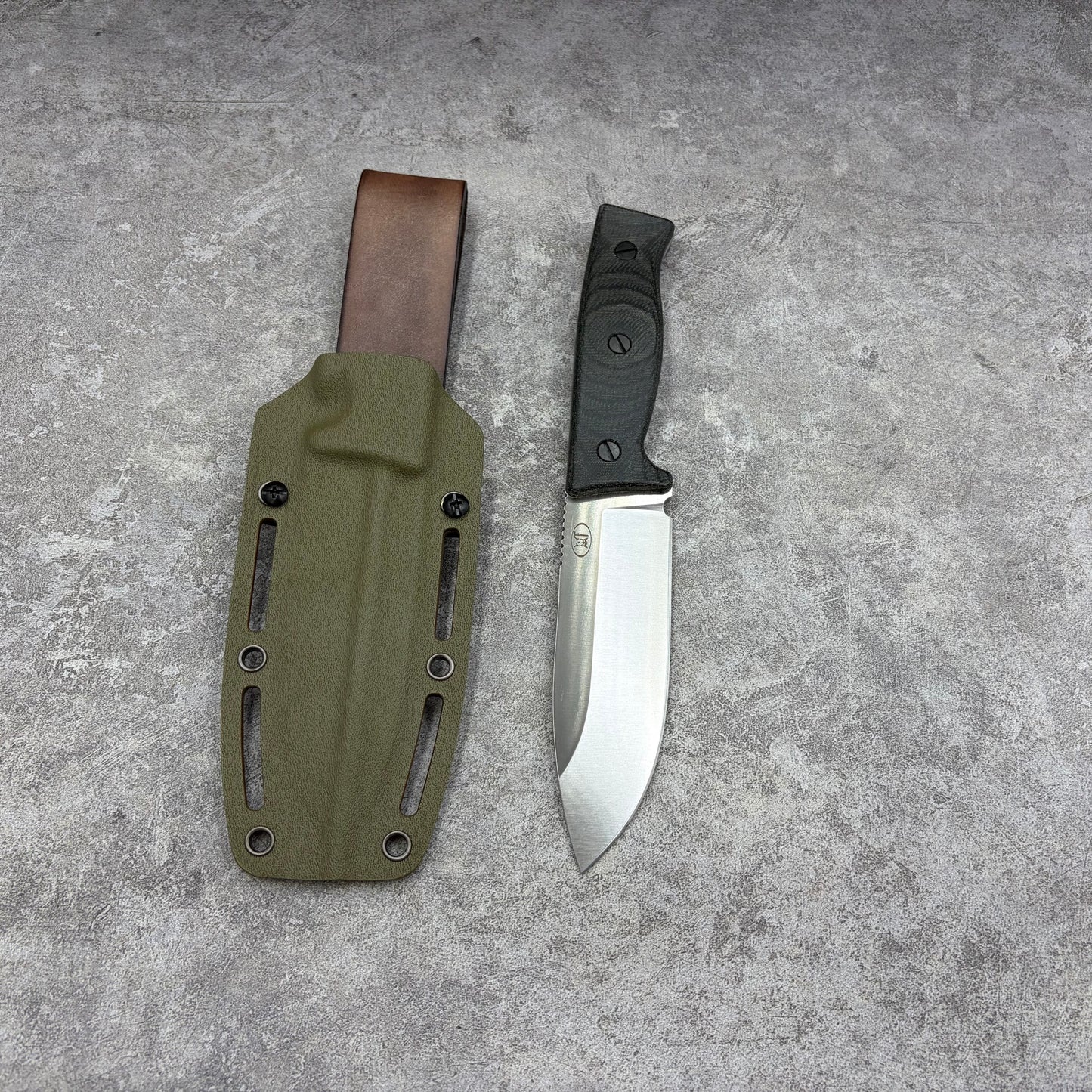 HJF A8 Steel Micarta Handle Fixed Blade Knife